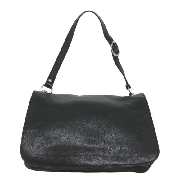 GUCCI Interlocking Shoulder Bag Leather Black - Picture 2 of 16